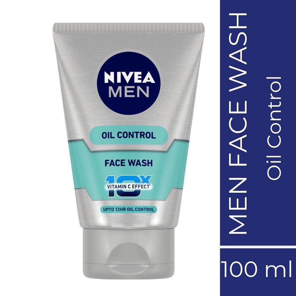Buy NIVEA MEN Face Wash, Oil Control, 10x Vitamin C, 100ml - Purplle