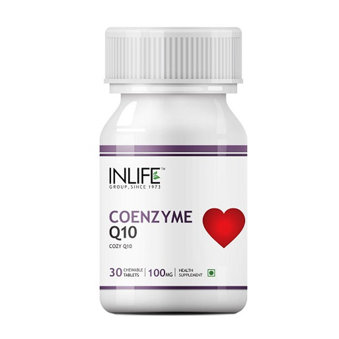 Buy INLIFE Coenzyme Q10, 100mg 30 Chewable Tablets Fertility Supplement