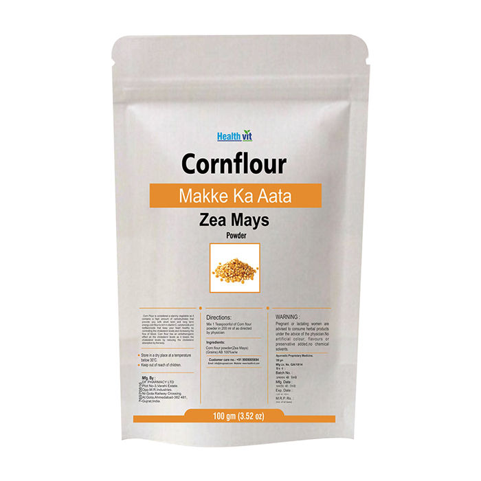 Healthvit Cornflour/ Makke Ka Aata (Zea Mays) Powder (100 g)