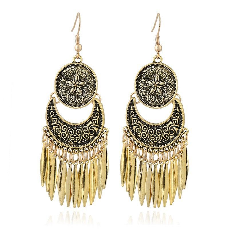 Crunchy fashion earrings clearance