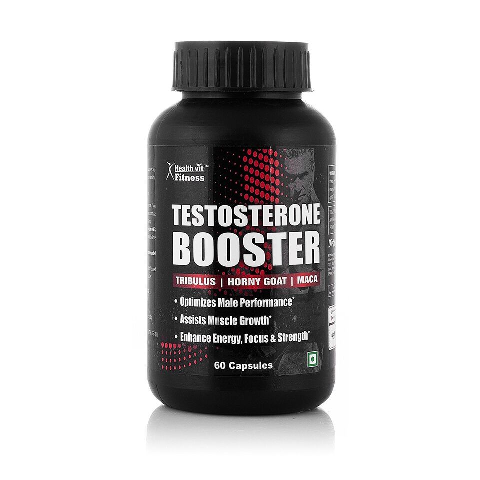 Healthvit Fitness Testosterone Booster Supplement, Boost Men Muscle