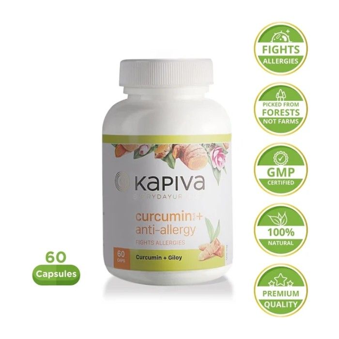 Kapiva Curcumin + AntiAllergy Capsules 60 Caps
