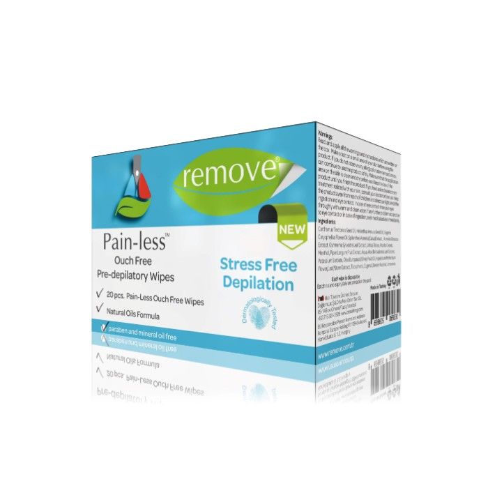 Remove PainLess Pre Depilatory Wipes 20 Pieces
