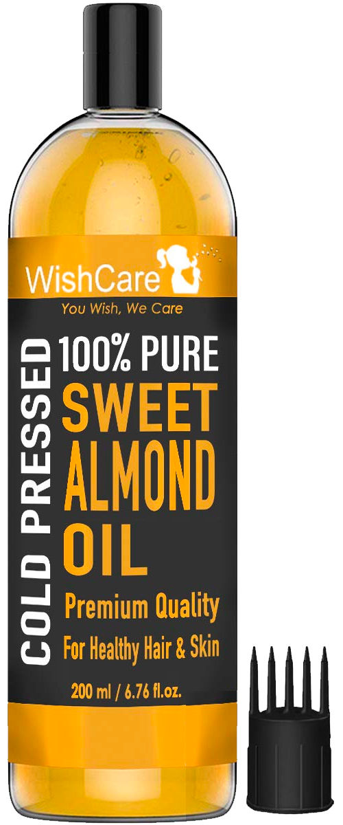 Buy WishCare Pure Cold Pressed Sweet Almond Oil for Healthy Hair and