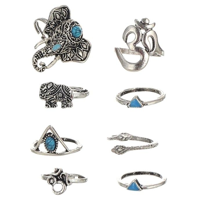 Buy Vintage Women Mid Ring, 25 PCS Knuckle Ring Set Finger Ring Set Turkish  Arrow Moon Turquoise Joint Knuckle Nail Midi Ring Online at desertcartINDIA