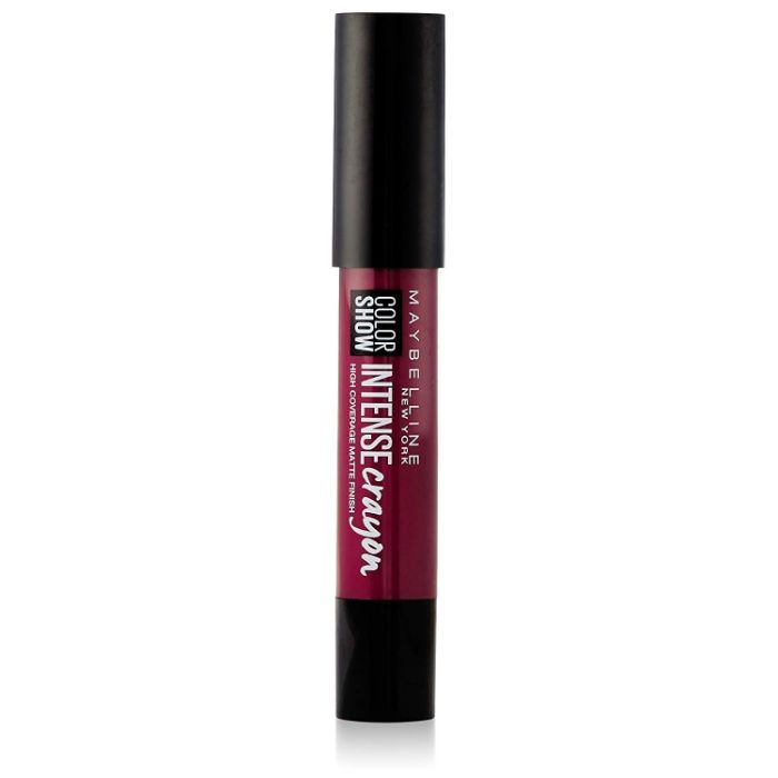 maybelline bold burgundy lip crayon