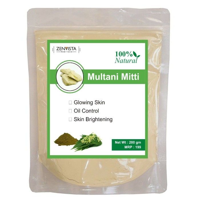 Buy Zenvista Meditech Fuller Earth Multani Mitti Clay Cooling Soothing