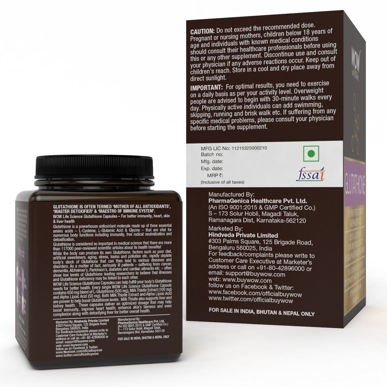 wow glutathione WOW Life Science Glutathione - with Milk Thistle Extract - 500mg L- Glutathione
