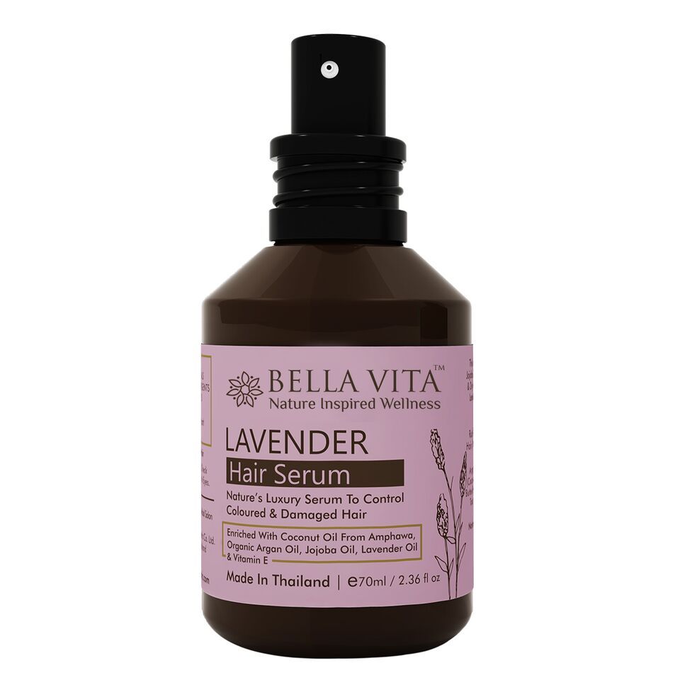 Lavender Hair Serum For Frizzy, Dry & Coloured Hair, 70 ml with Organic