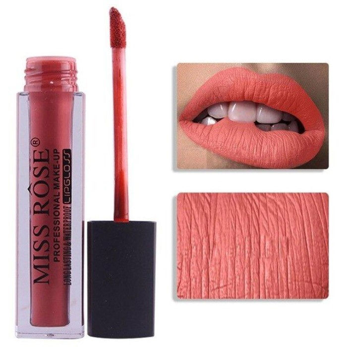 Miss Rose Professional Make Up Long Lasting Matte Lip Gloss (7701-002 ...