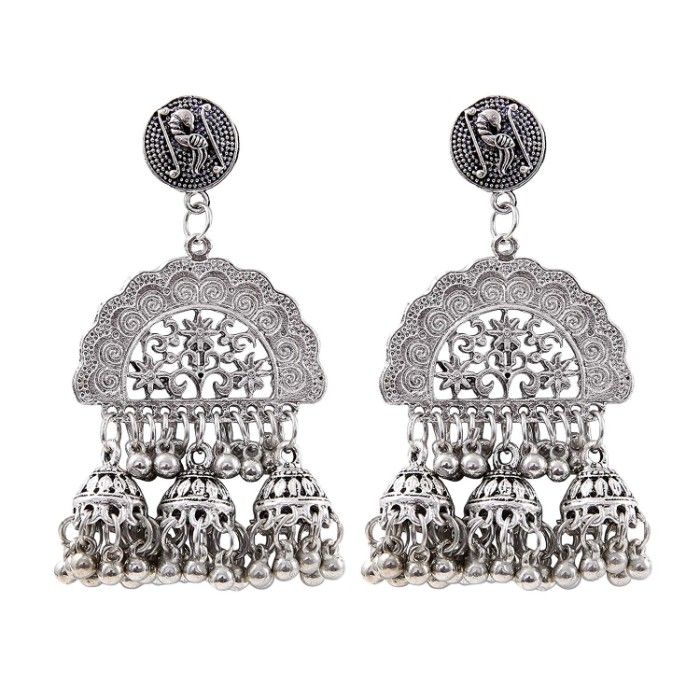 Buy Silver Earrings For Women Online - Phool Earrings – Quirksmith