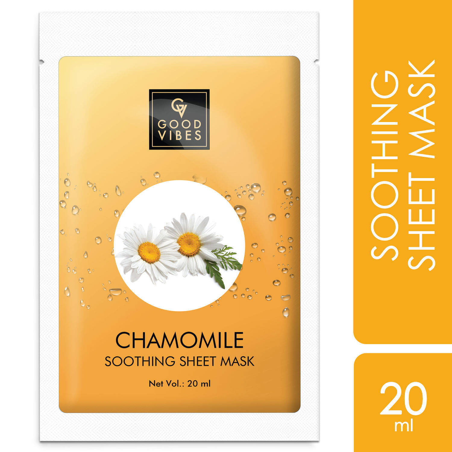 Buy Good Vibes Soothing Sheet Mask - Chamomile (20 ml) - Purplle