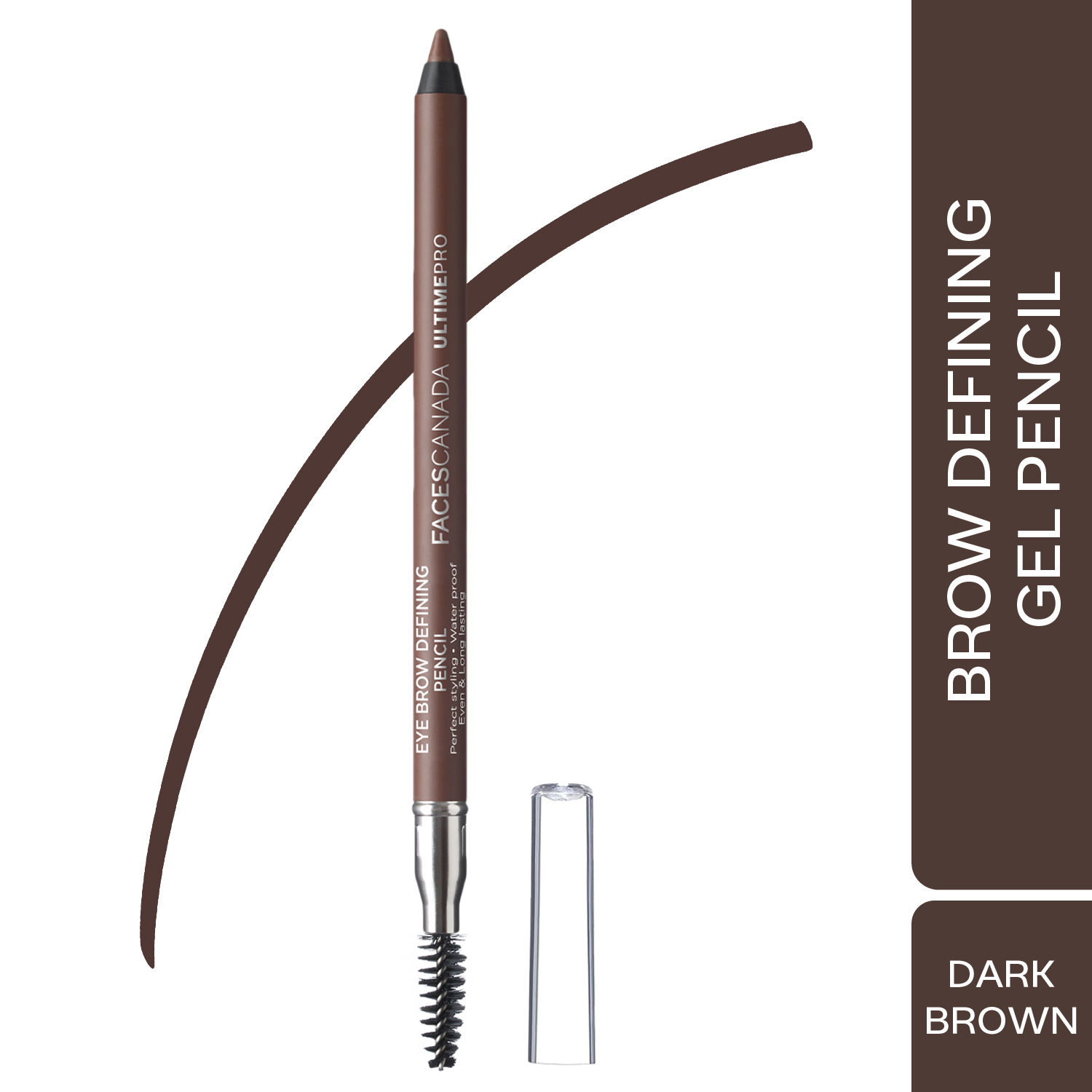 Buy Faces Canada Ultime Pro Eye Brow Defining Pencil Dark Brown 02 (1.2 g) Online Purplle