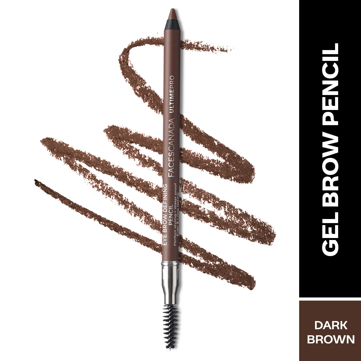 Buy Faces Canada Ultime Pro Eye Brow Defining Pencil Dark Brown 02 (1.2 g) Online Purplle
