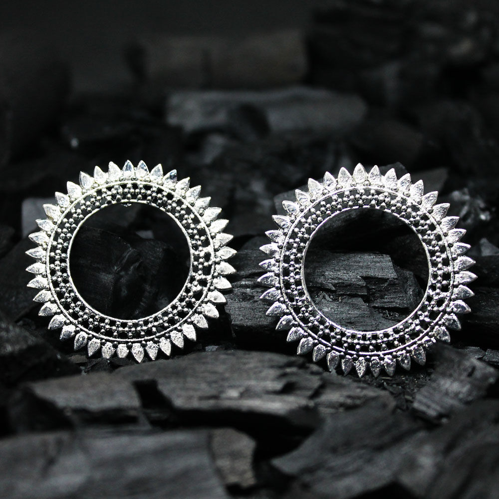 Buy Silver Earrings for Women by Jewels galaxy Online | Ajio.com