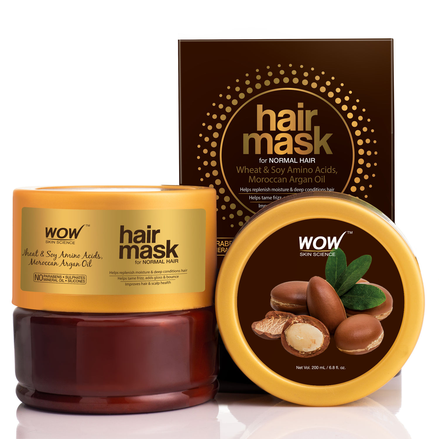 Buy WOW Skin Science Hair Mask For Normal Hair (200 ml) Online Purplle
