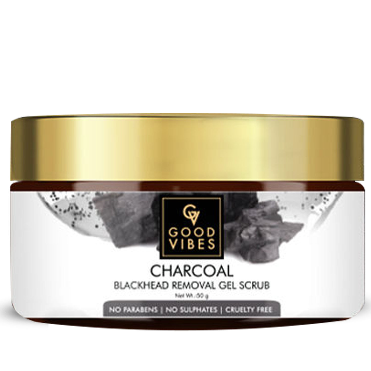 Good Vibes Blackhead Removal Gel Scrub Activated Charcoal (50 g)