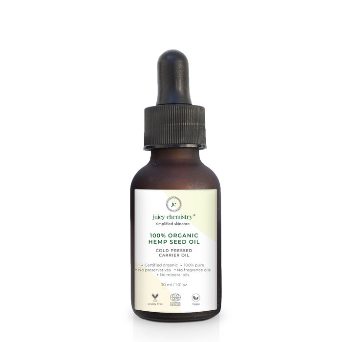 Juicy Chemistry 100 Organic Hemp Seed Cold Pressed Carrier Oil