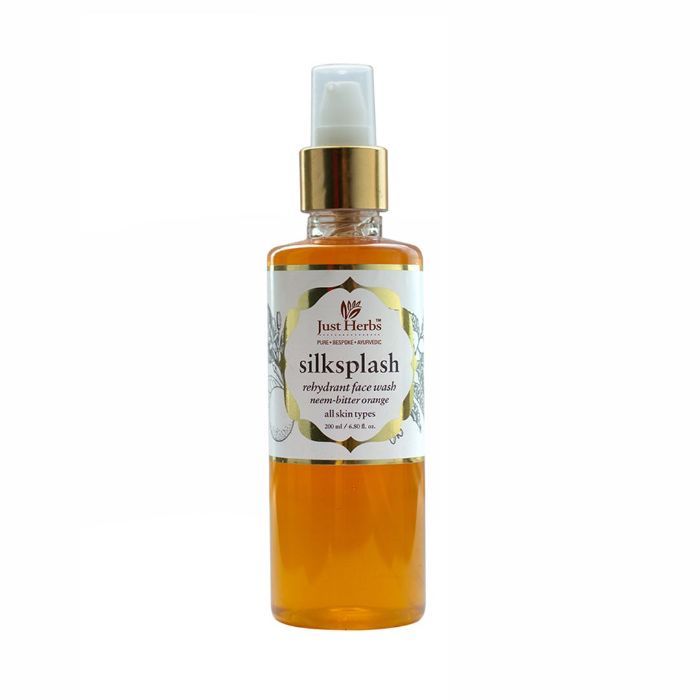 Buy Just Herbs Silksplash NeemOrange Rehydrant Face Wash 200 ml (200