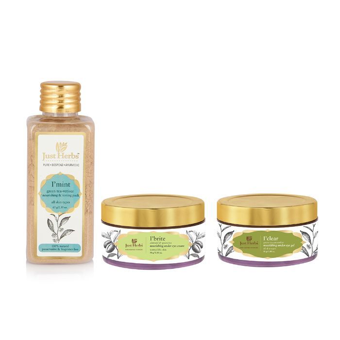 Buy Just Herbs Ayurvedic Under Eye Dark Circle Treatment Kitset of 3