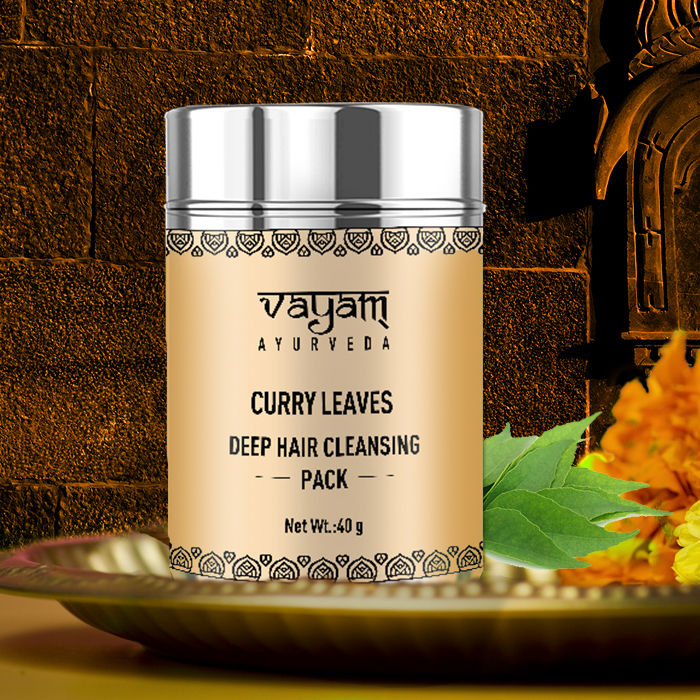 Vayam Ayurveda Deep Hair Cleansing Pack - Curry Leaves (40 g) 