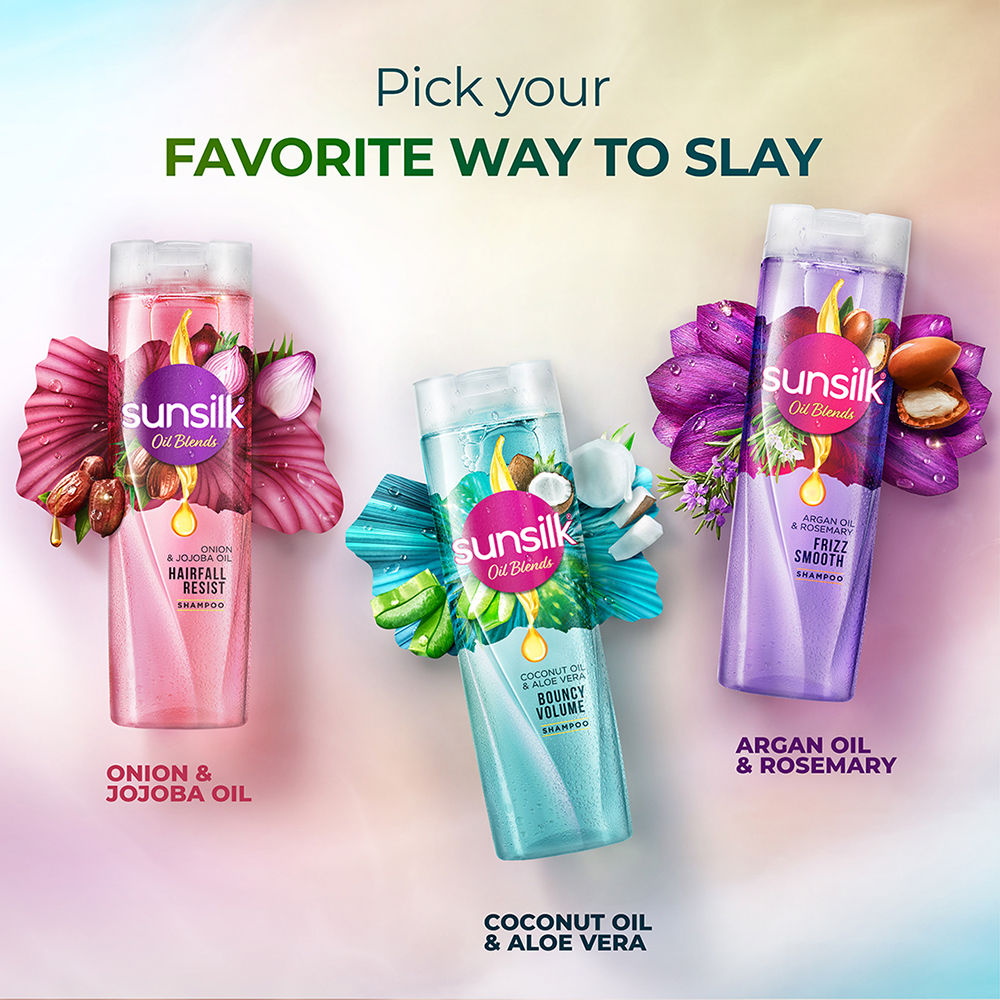 Sunsilk Coconut Water & Aloe Vera Volume Hair Shampoo (195 ml)