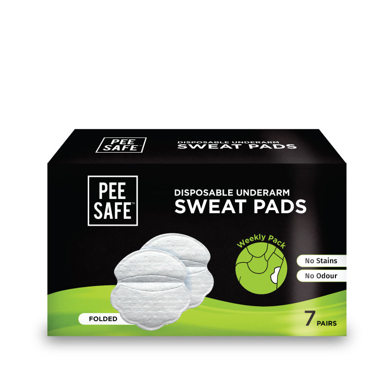 Pee Safe Disposable Underarm Sweat Pads (Folded) - Pack of 7