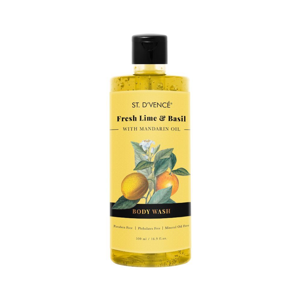 Buy ST. D´VENCE Lime & Basil Body Wash With Mandarine Oil (500 ml
