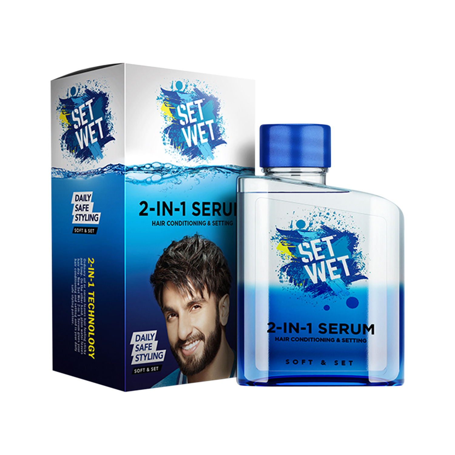 Set Wet 2-In-1 Serum, Soft & Set, ( 100 Ml) (Hair Serum For Men)