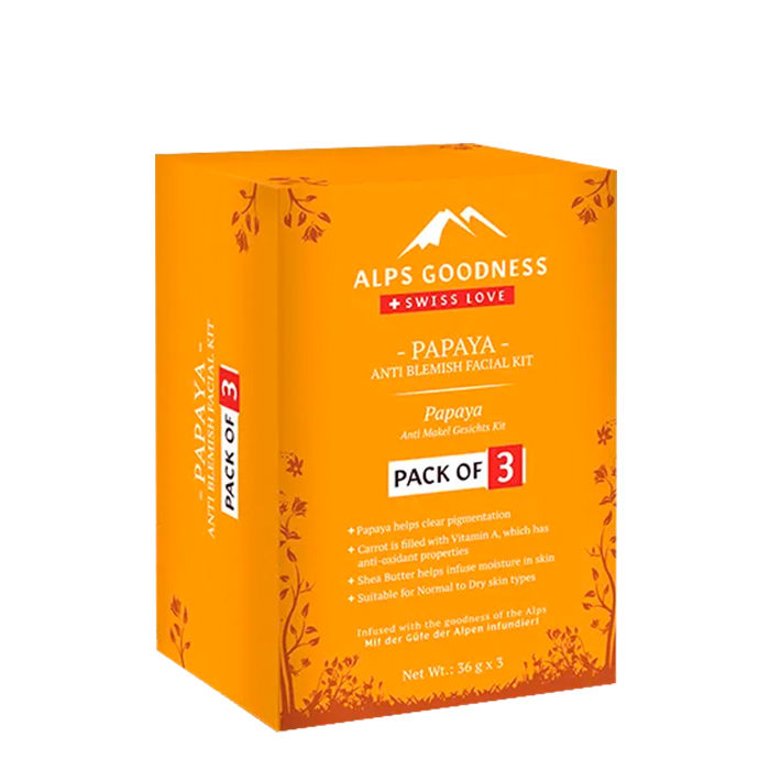 Reviews of Alps Goodness Papaya Anti Blemish Facial Kit - Pack of