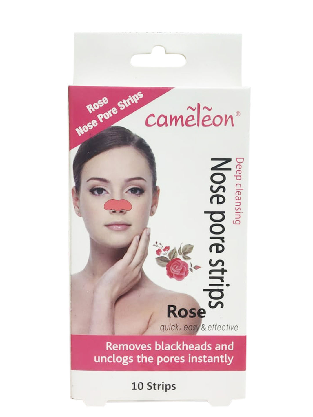 Cameleon Deep Cleansing Nose Pore Strip Rose (10 Strips)