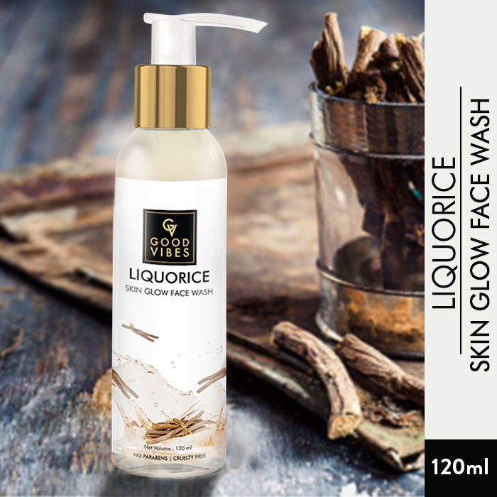 Good Vibes Liquorice Skin Glow Face Wash (120 ml)