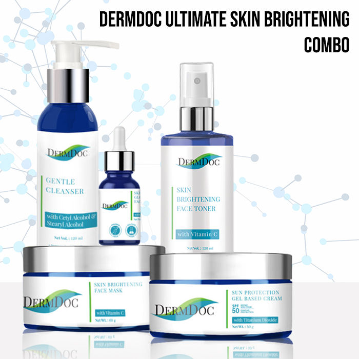 Buy DermDoc Ultimate Skin Brightening Combo Pack with Vitamic C - Purplle