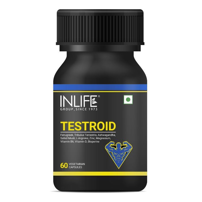 Buy INLIFE Testroid Supplement for Men with Zinc Monomethionine