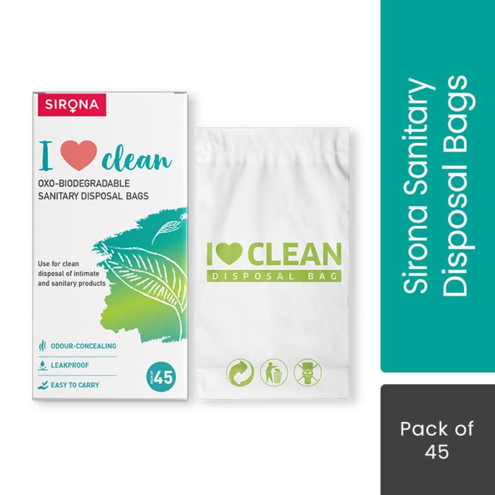 Buy Sanitary and Diapers Disposal Bag by Sirona 45 Bags Online Purplle