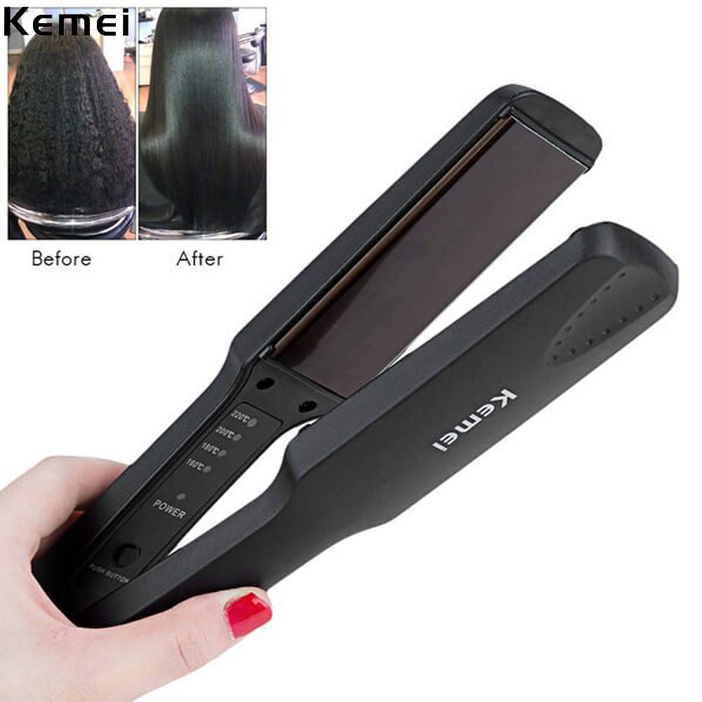 Kemei Km329 Professional Hair Styling Iron Hair Straightener with 4  Temperature Control Mode Hair Care Tool Multicolour  Amazonin Beauty