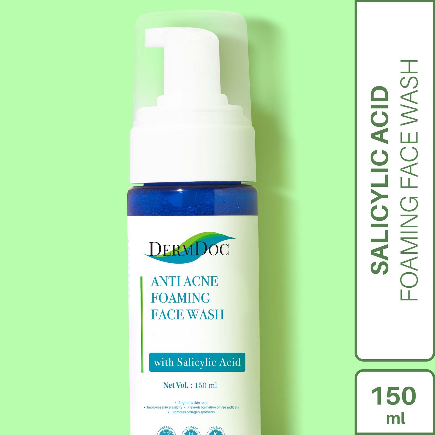 Buy DermDoc Anti Acne Foaming Face Wash with Salicylic Acid (150ml