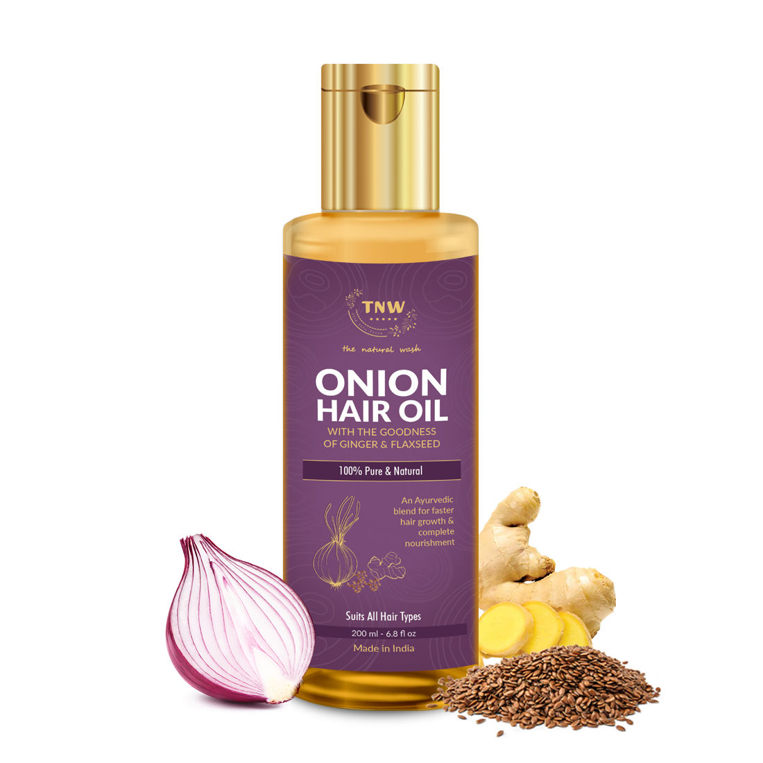 Buy TNW The Natural Wash Onion Hair Oil for Complete Hair Nourishment