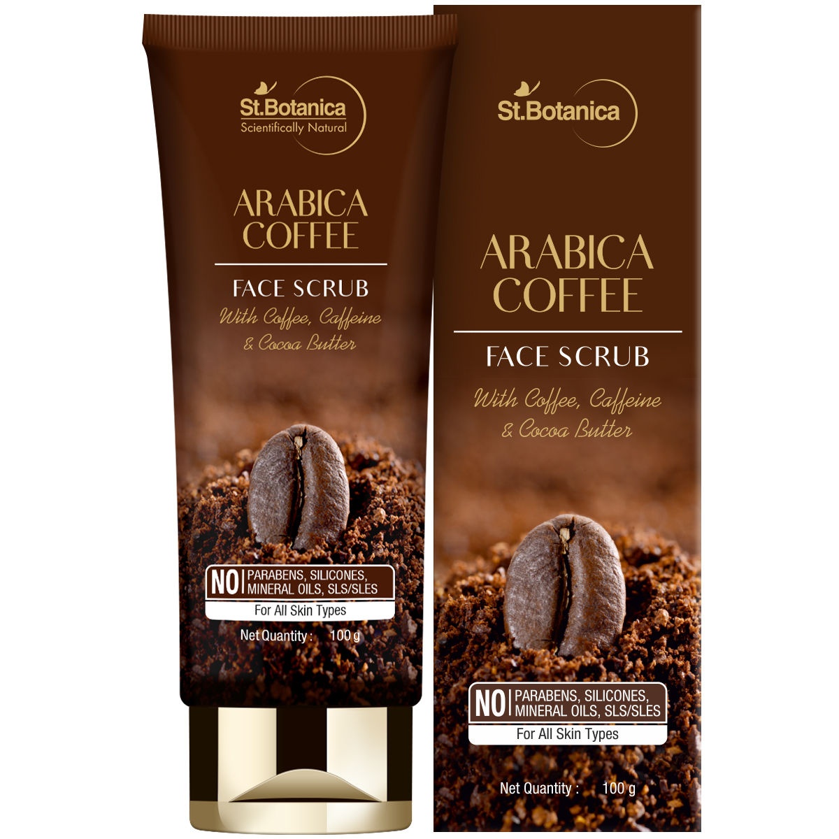 Buy StBotanica Arabica Coffee Face Scrub (100 g) With Coffee