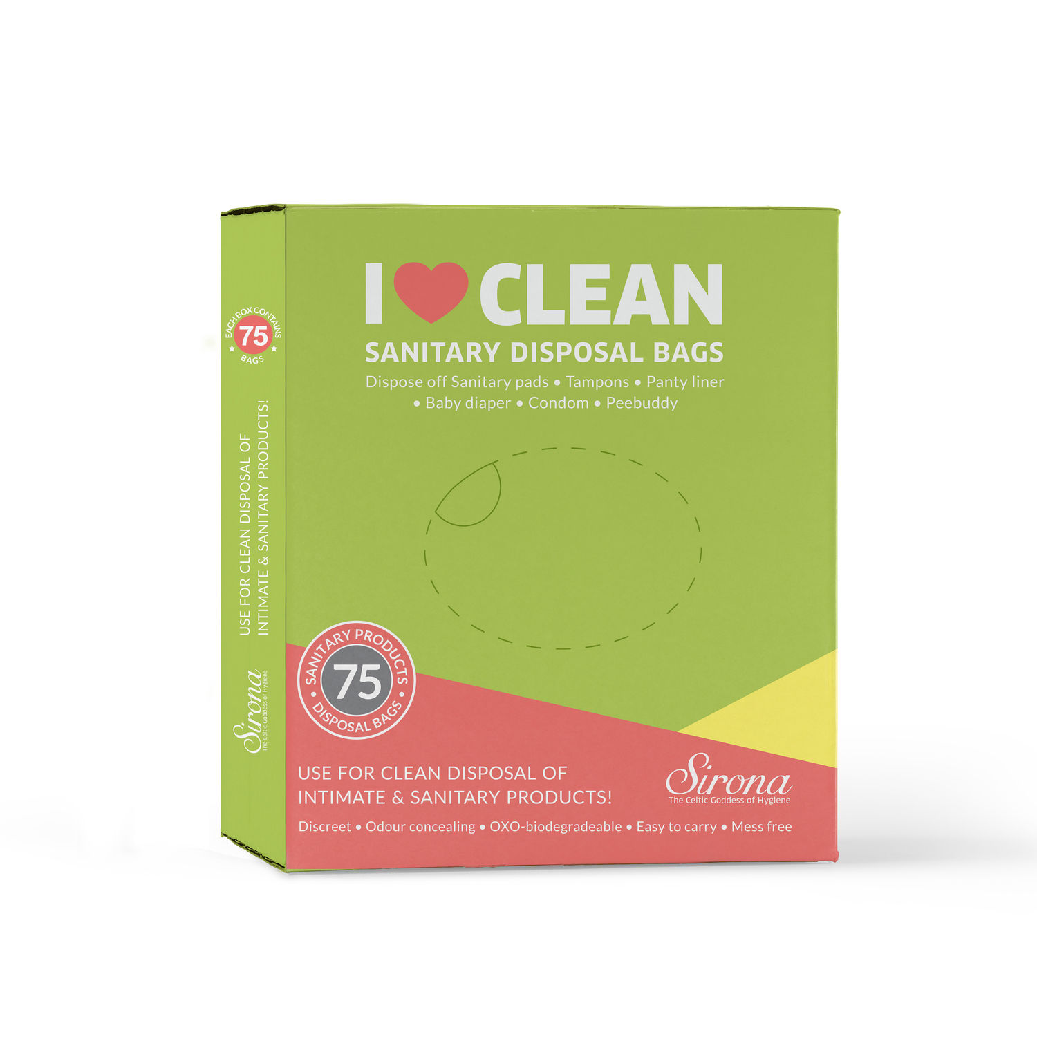 Buy Sanitary and Diapers Disposal Bag by Sirona 75 Bags Online Purplle