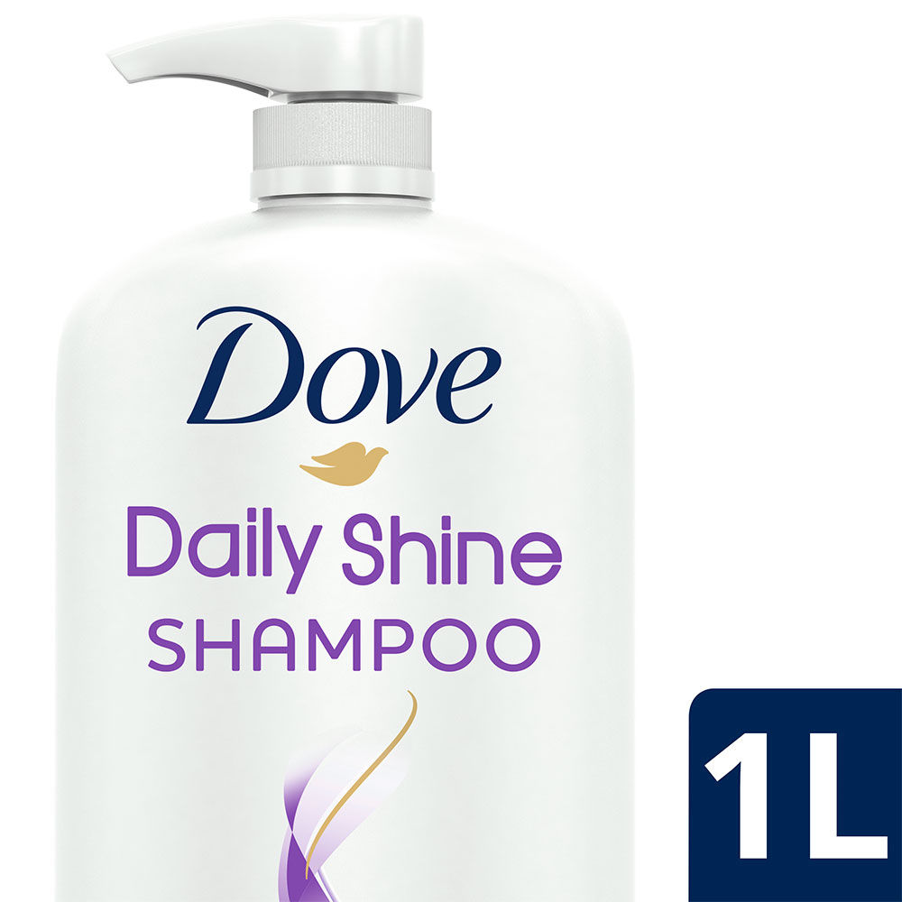Buy Dove Daily Shine Shampoo (1 ltr) Online Purplle