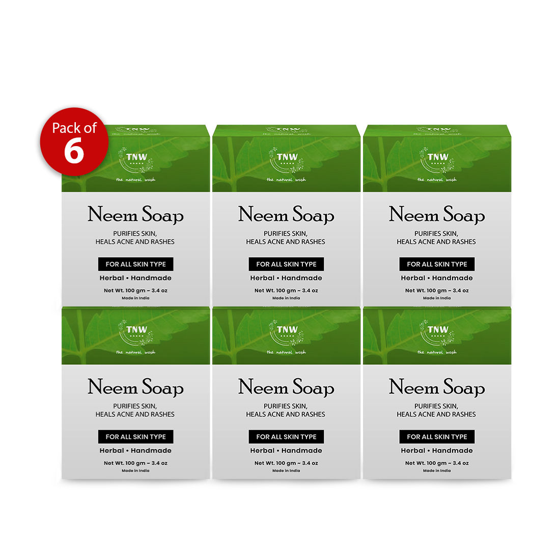 Buy TNW The Natural Wash Handmade Purifying Neem Soap For Acne