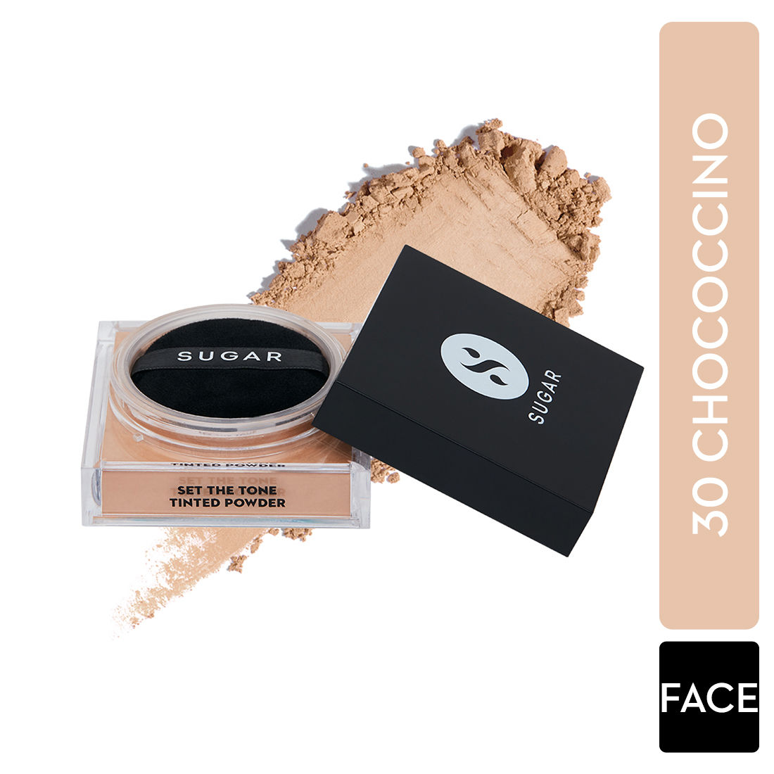 SUGAR Cosmetics - Set The Tone - Tinted Powder - 30 Chococcino (15g)