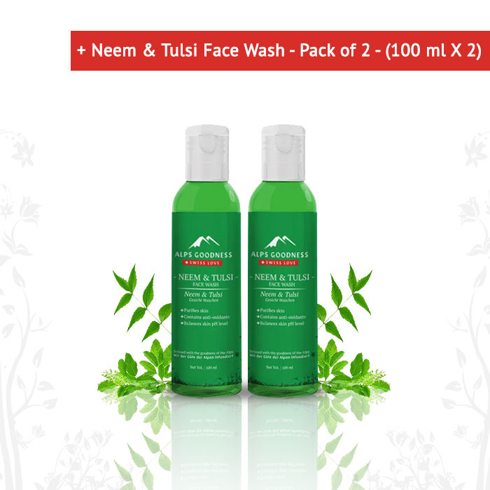 Buy Alps Goodness Facewash Neem & Tulsi (100 ml X 2) Online Purplle