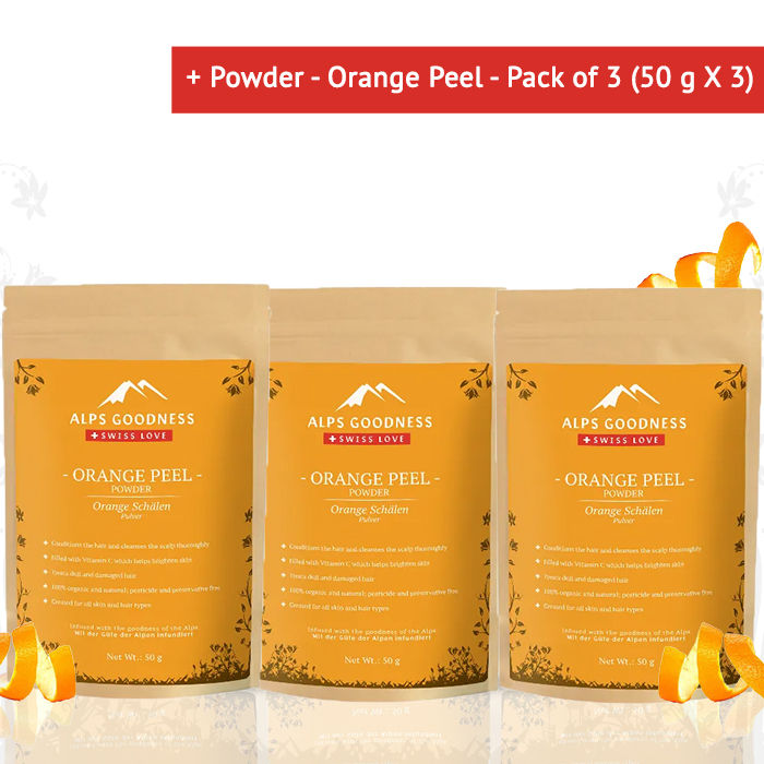 Alps Goodness Powder Orange Peel Pack Of 3 50 G X 3