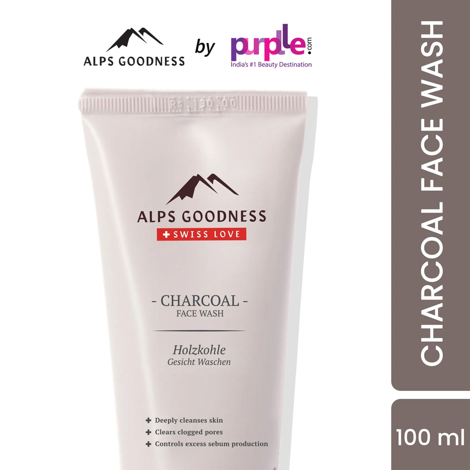 Buy Alps Goodness Charcoal Face Wash (100 ml) Online Purplle