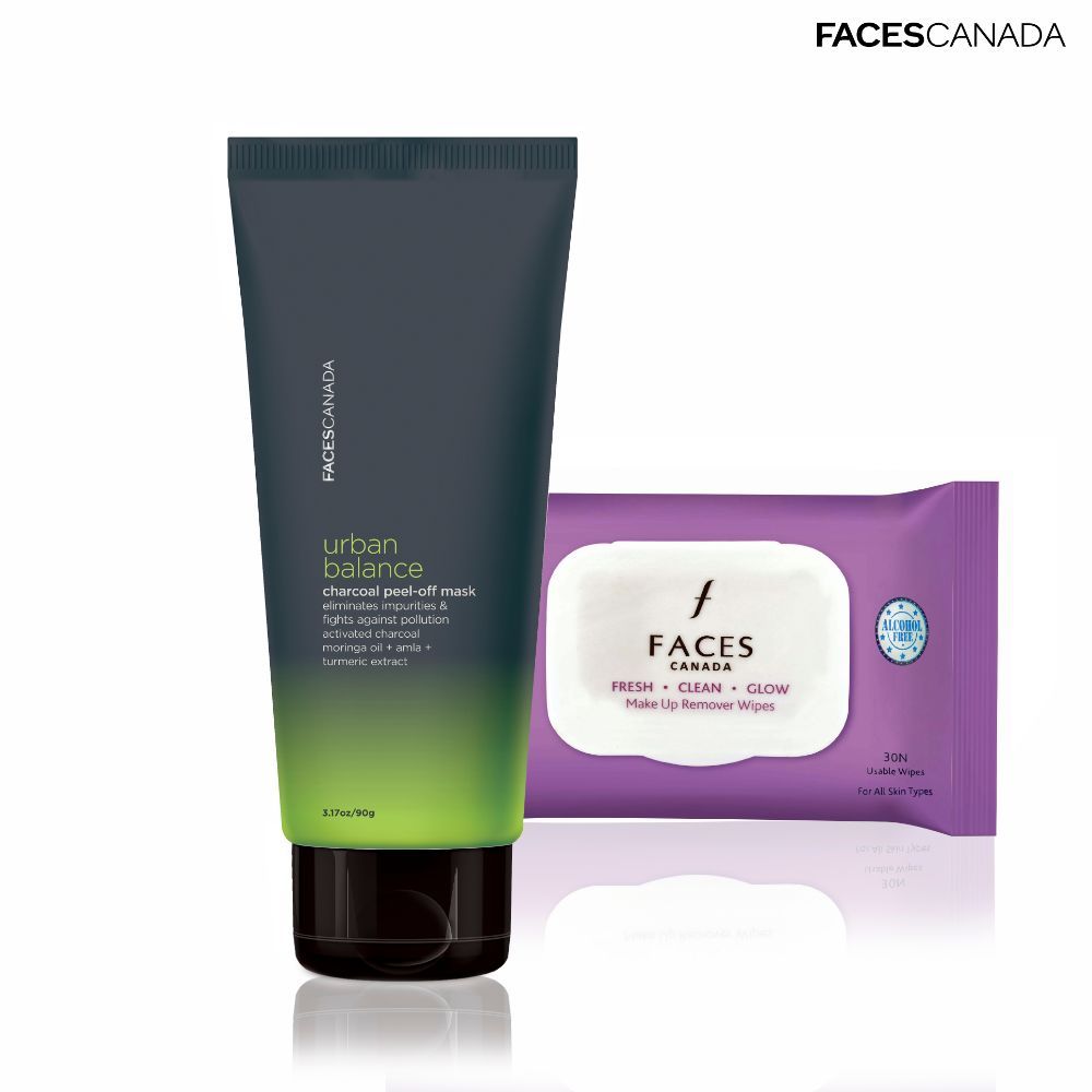 Faces Canada Skin Care Combo (Charcoal Peel Off Mask + Makeup Remover