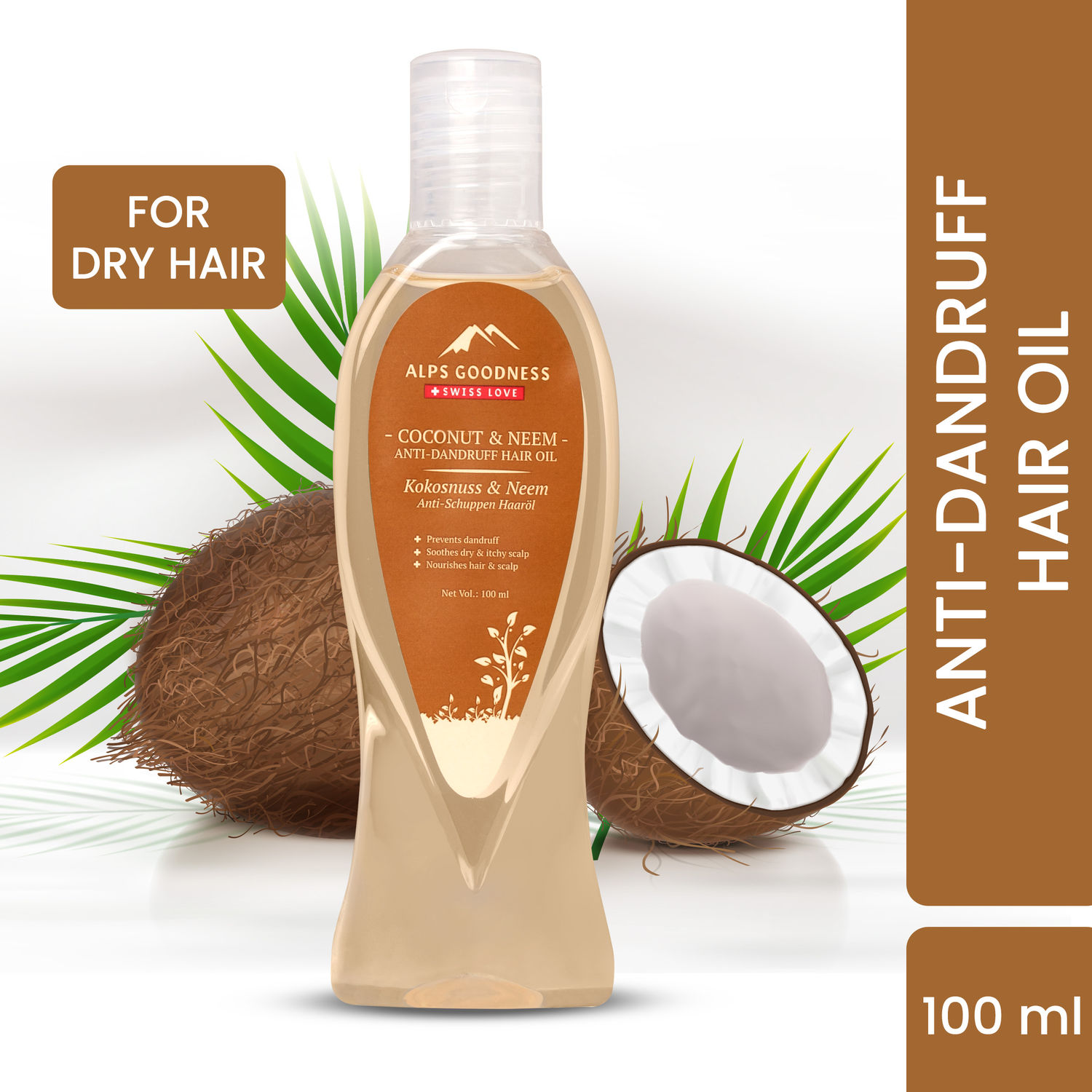 Alps Goodness Coconut & Neem Anti-Dandruff Hair Oil (100 ml)