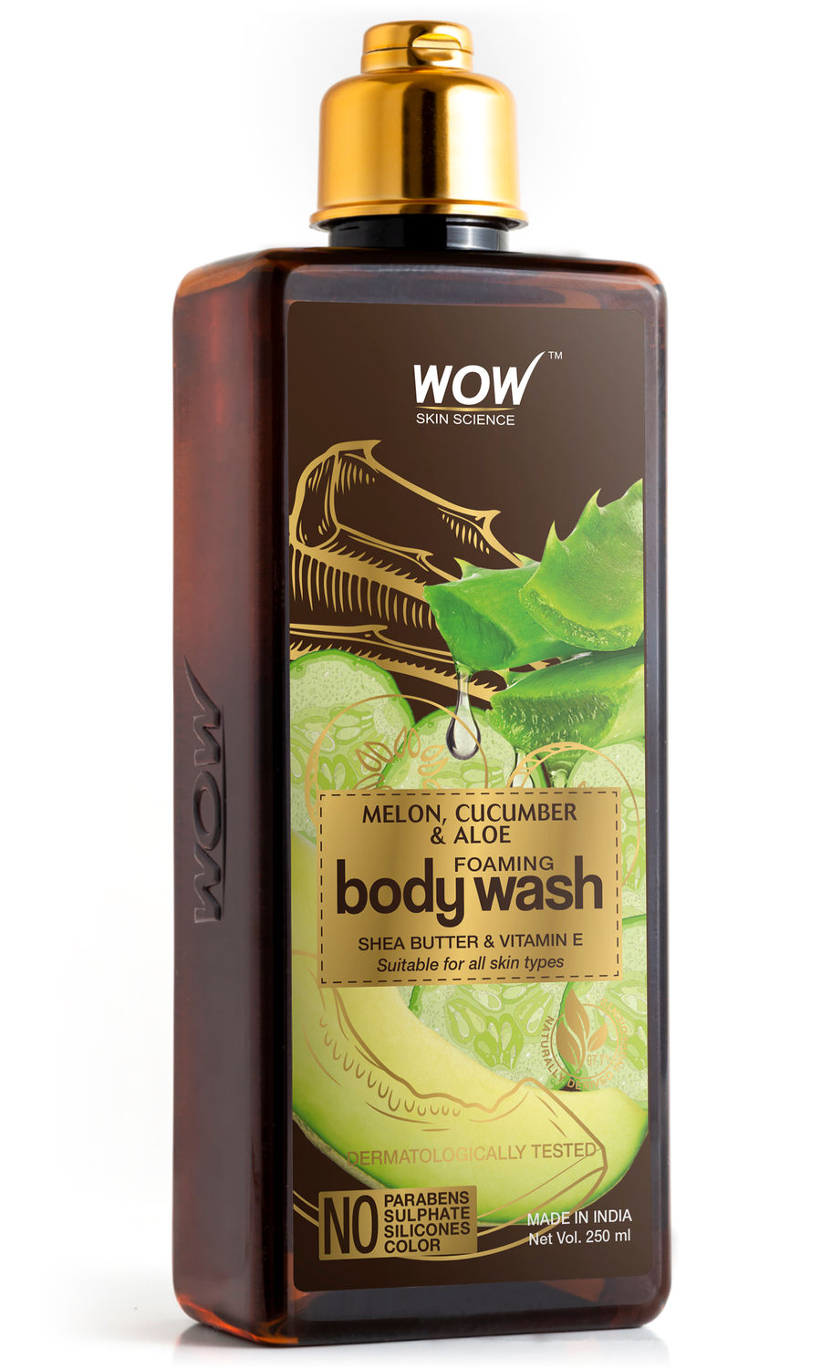 Buy WOW Skin Science Melon, Cucumber & Aloe Foaming Body Wash (250 ml