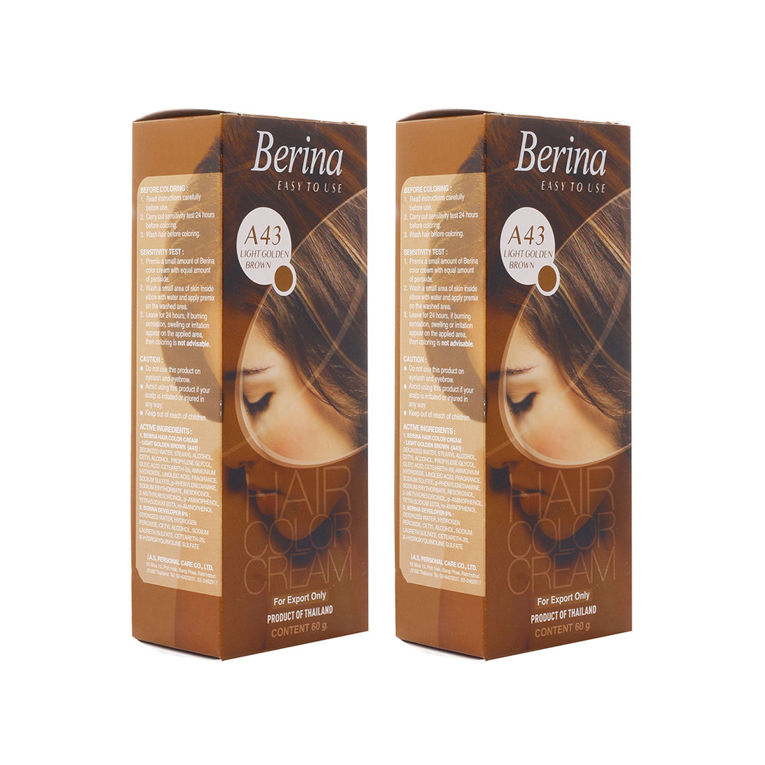Thuốc nhuộm tóc bền màu Berina Thái Land A1, A2 (Đen, Nâu Đen), A13 |  Lazada.vn